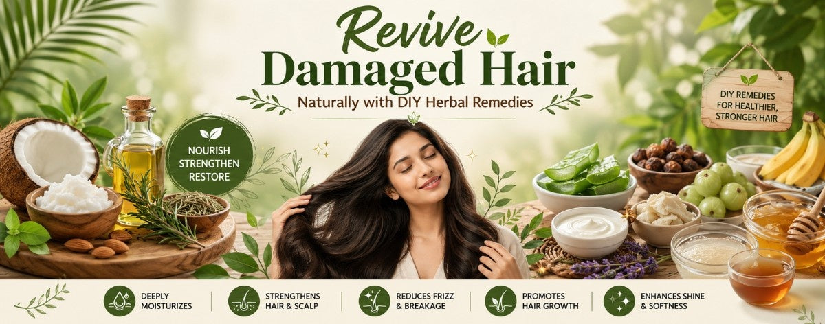 Revive Damaged Hair Naturally with DIY Herbal Remedies