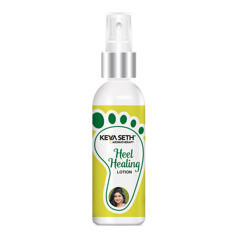 Heel Healing Lotion, for Softens Hydrates Dry Feet, Moisturizes & Repairs Cracked Heel Enriched with Tea Tree Oil & Glycerin - Keya Seth Aromatherapy