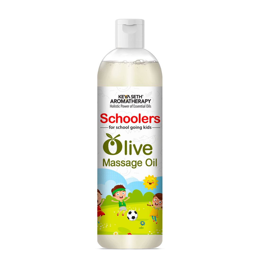 Schoolers Olive Kids & Baby Massage Oil – Soft, Non-Sticky, Light-weight & Quick-Absorbing Skin & Hair Nourishment - Keya Seth Aromatherapy