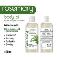 Rosemary Body Oil – Stress Relieving, Anti-Ageing & Soothing For Glowing Skin; Non-Sticky, Quick-Absorbing - Keya Seth Aromatherapy