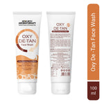 Oxy De Tan Clay Foaming Facewash & Face Pack Combo Infused with Clove & Camphor oil I Removes Tan & Dead Skin Cells SLS & Paraben Free No Ammonia & Bleach