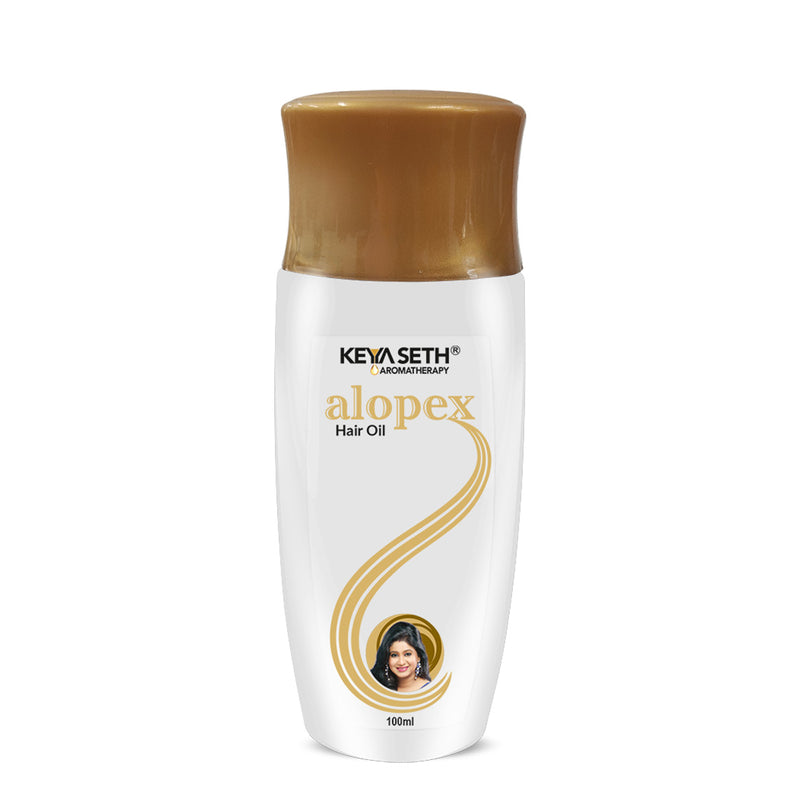 Alopex Hair Oil for Hair Nourishment || Enriched with Basil, Eucalyptus , Lemongrass, Rosemary & Lavender - Keya Seth Aromatherapy
