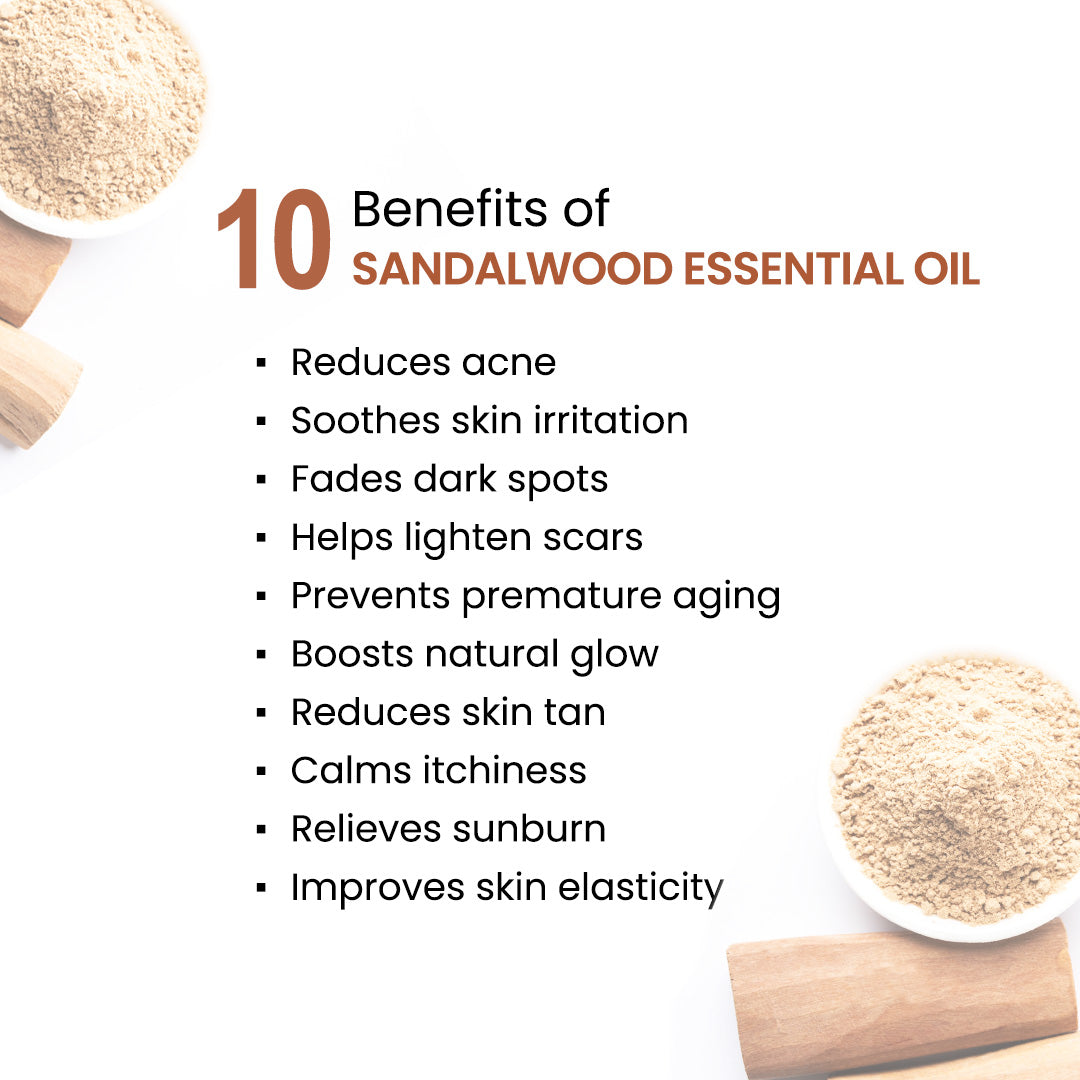 Sandalwood Body Oil - Anti-Ageing, Anti-Acne, Deep Moisturising For Glowing Skin; Non-Sticky, Quick-Absorbing - Keya Seth Aromatherapy