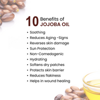 Jojoba Body Oil - Anti-Ageing, Anti-Acne, Deep Moisturizing For Glowing Skin; Non-Sticky, Quick-Absorbing - Keya Seth Aromatherapy