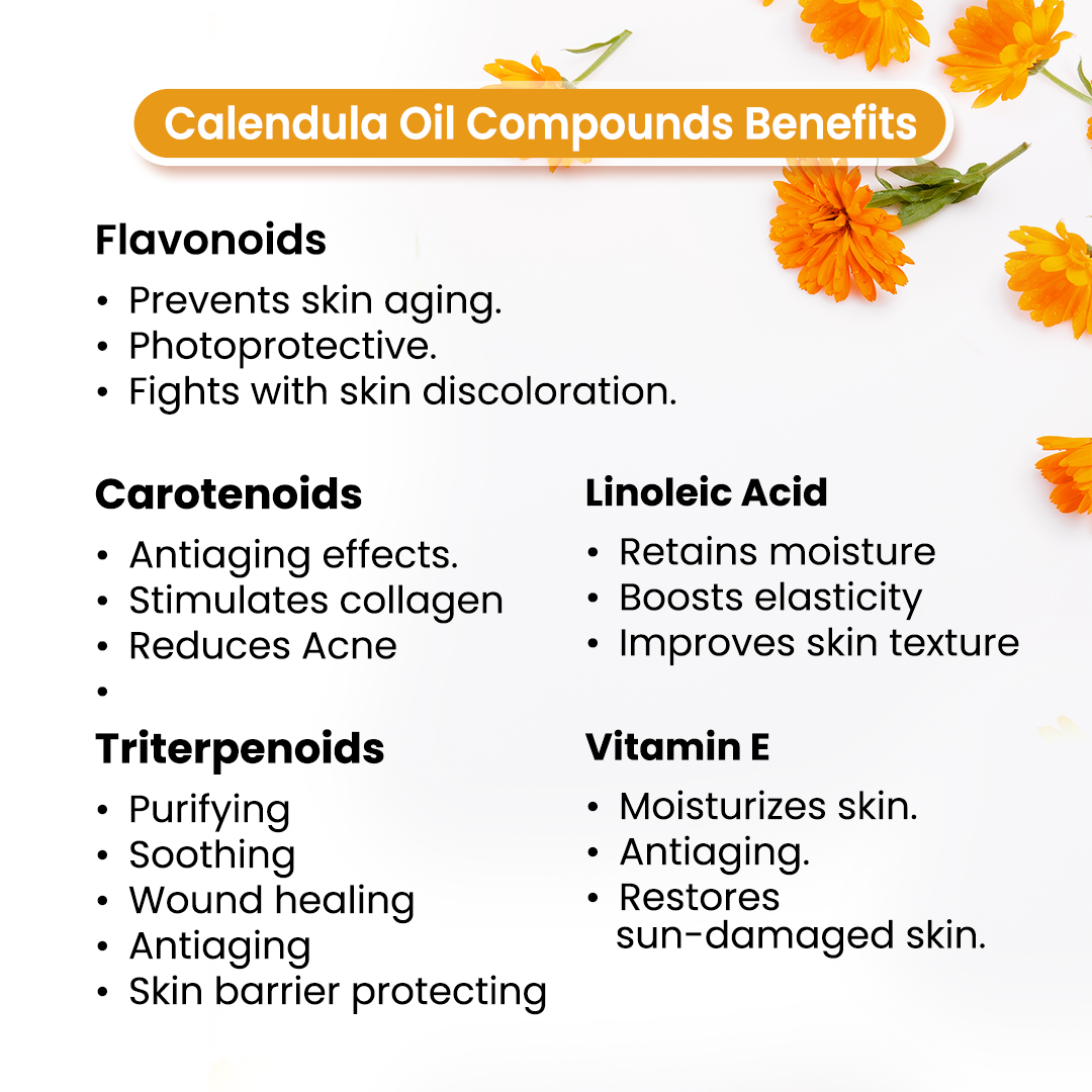 Calendula Body Oil - Protecting, Healing, Deep Moisturizing For Glowing Skin - Keya Seth Aromatherapy