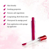 Aromatic 100% Natural Liquid Sindoor (Magenta) - Long lasting & Waterproof with Floral Pigment