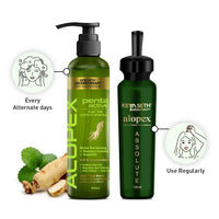 Alopex Absolute & Penta Active Shampoo for Acute Hair Fall & New Hair Growth Treatment Kit  Enriched with Korean Red Ginseng - Keya Seth Aromatherapy