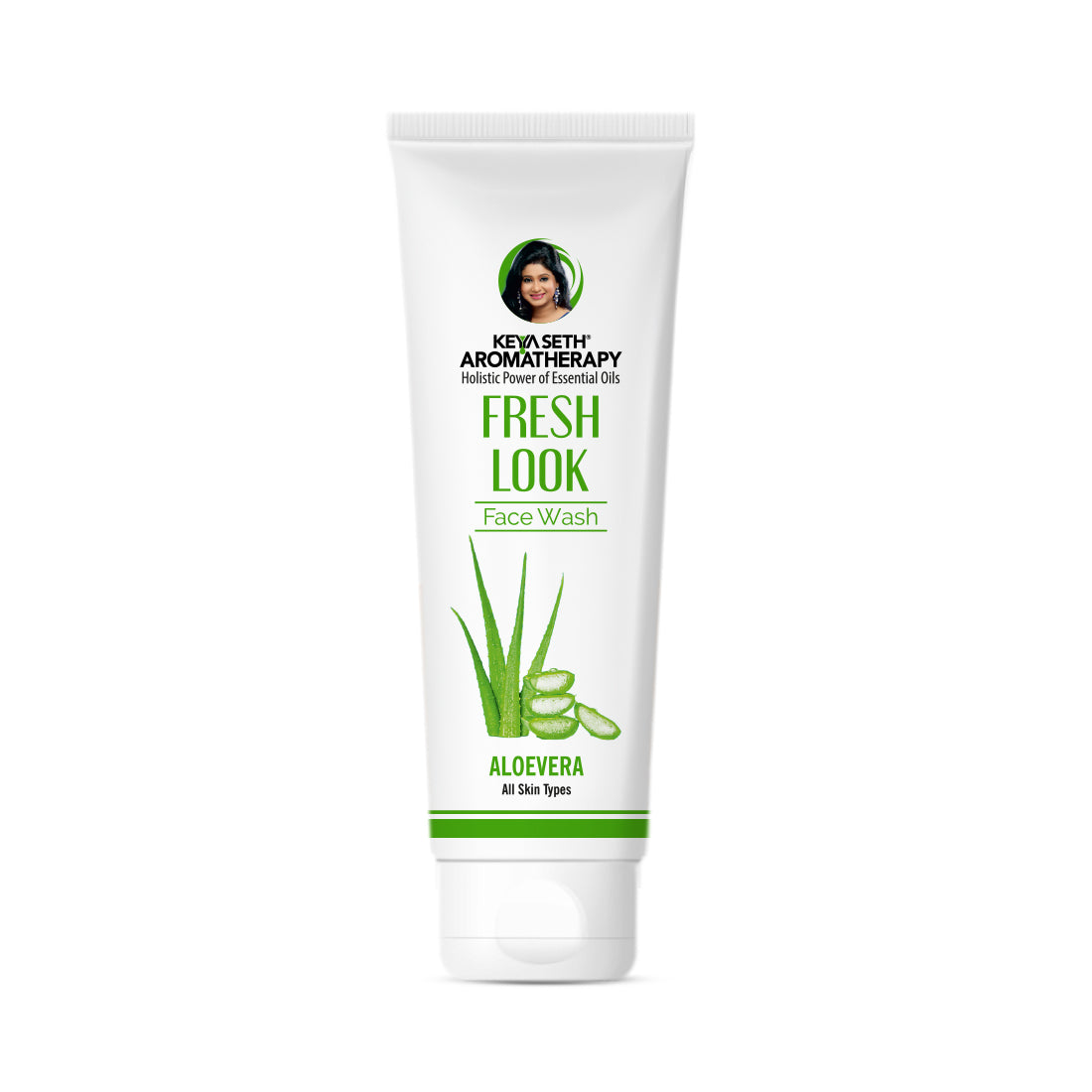 Fresh Look Aloe Vera Face Wash, with Lemon Essential Oil, Mild Hydrating, Moisturizing, Foaming, All Skin Types - Keya Seth Aromatherapy