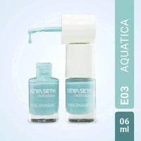 Aquatica + Min Green Long Wear Nail Enamel Enriched with Vitamin E & Argan oil - Keya Seth Aromatherapy