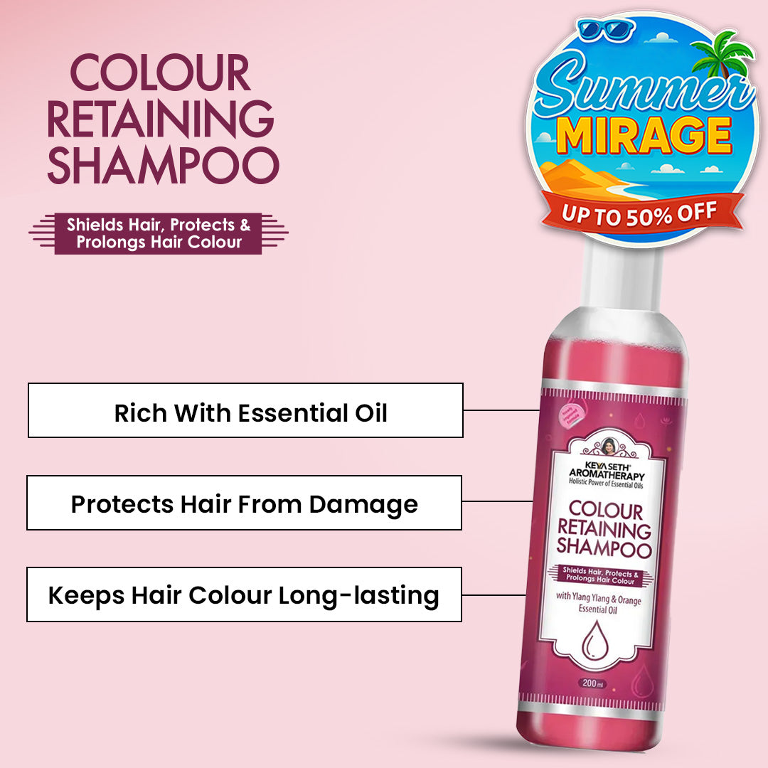 Shine & Silk Colour Retaining Shampoo - Keya Seth Aromatherapy
