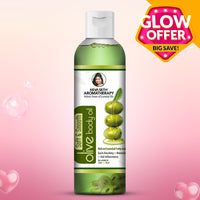 Olive Body Oil, Quick Absorbing Non-Sticky Nourishment I Hair & Skin, Daily Use After Bath Massage Oil I Pure Olive & Essential Oils Enriched