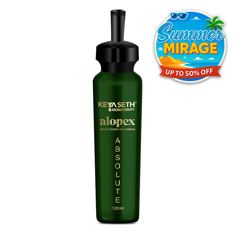 Alopex Absolute, for Acute Hair Fall & Hair Growth Water Based Solution Enriched with Korean Red Ginseng Vitamin H (Biotin) & Vitamin E, B3 & B5 - Keya Seth Aromatherapy