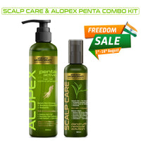 Hair Fall Treatment Kit For Dandruff- Alopex Penta Shampoo, Scalp Care Solution, Fights Dandruff & Itchiness, New Hair Growth - Keya Seth Aromatherapy