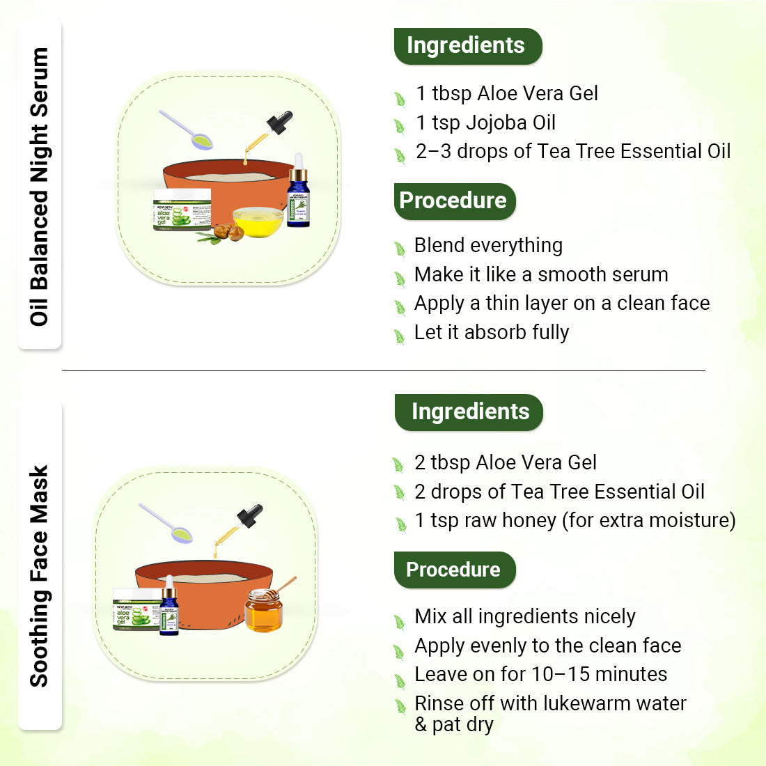 Tea Tree Essential Oil DIY Skincare Kit – Fights Acne, Clears and Tightens Pores, Controls Oil & Redness, Hydrates for Smooth, Blemish-Free Skin - Keya Seth Aromatherapy
