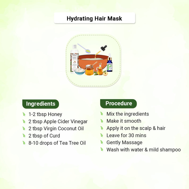 Tea Tree Essential Oil DIY Hair Growth Kit for Hair Growth, Reduces Dandruff, Soothes Scalp Itching, Deeply Moisturizes & Strengthens Roots - Keya Seth Aromatherapy