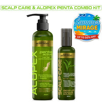Hair Fall Treatment Kit For Dandruff- Alopex Penta Shampoo, Scalp Care Solution, Fights Dandruff & Itchiness, New Hair Growth - Keya Seth Aromatherapy