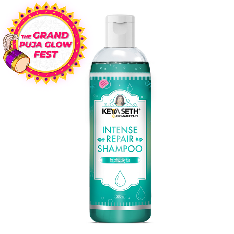Intense Repair Shampoo for Dry Damaged Hair- Softens, Nourishes & Strengthens Hair with Pro -Vitamin B5 & Geranium Oil - Keya Seth Aromatherapy