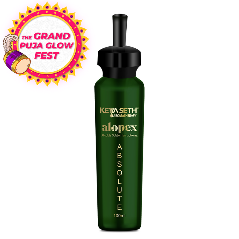 Alopex Absolute, for Acute Hair Fall & Hair Growth Water Based Solution Enriched with Korean Red Ginseng Vitamin H (Biotin) & Vitamin E, B3 & B5 - Keya Seth Aromatherapy