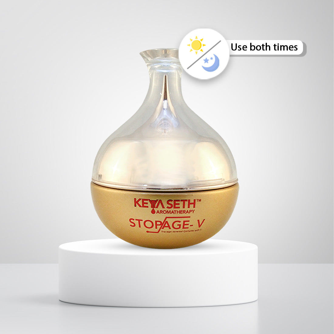 स्टॉपेज वी - एंटी एजिंग उपचार - विटामिन बी 2, बी 3 (नियासिनमाइड), बी 5, सी, ई, हयालूरोनिक एसिड, अल्फा आर्बुटिन, पुरुषों और महिलाओं के लिए एंटी एजिंग नाइट क्रीम 