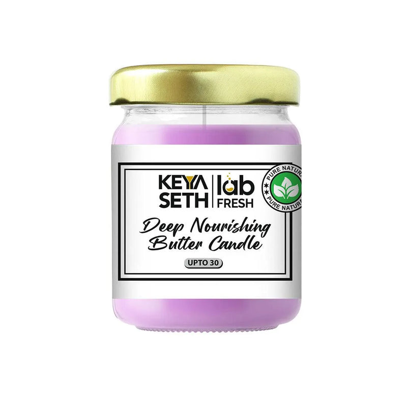 Lab Fresh Deep Nourishing Butter Candle - Upto 30 Enriched with Jojoba & Neroli Oil, Prevents Stretch Marks, Fine Lines, Wrinkles, Dry & Mature Skin, Butter Candle, Skin Care, Keya Seth Aromatherapy