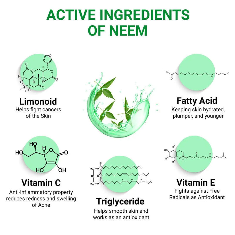 Neem Gel Moisturizer- For Oily & Sensitive Skin, Prevents Acne & Pimple, Rashes, Skin Allergies & Skin Eruption,  with Pure Neem Extract - Keya Seth Aromatherapy