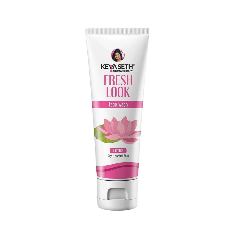 Fresh Look Lotus Face Wash, Mild, Hydrating, Moisturizing, Foaming, For Extremely Dry & Dehydrated Skin, Face wash, Facial Cleansers, Keya Seth Aromatherapy