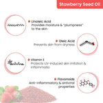 Aromatic Lip Jelly Strawbery, Enriched with Strawbery Seed Oil & Shea Butter, Tinted Lip Balm, Brightening and Moisturizing Dark Lips for Men and Women 10ml