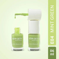 Aquatica + Min Green Long Wear Nail Enamel Enriched with Vitamin E & Argan oil, Nail Polish, Nail Care, Keya Seth Aromatherapy