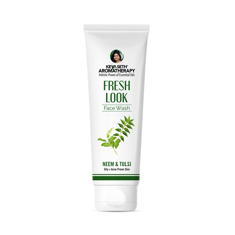 Fresh Look Neem & Tulsi Face Wash, Mild Hydrating Moisturizing Foaming All Skin Types - Keya Seth Aromatherapy