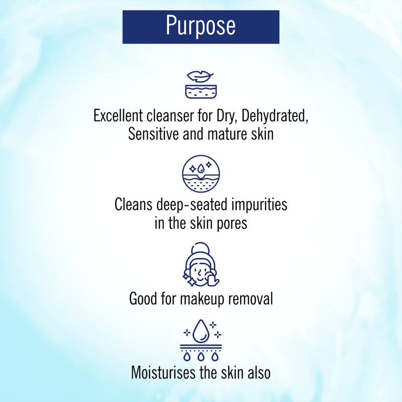 Cleansing Milk – Gentle Soft Deep Hydrating Cleanser Dirt & Makeup Remover.