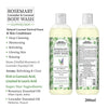 Rosemary Lavender Coconut Body Wash, Glowing Skin Moisturizing & Refreshing, Natural Coconut Derived Foaming + Conditioner, Essential Oil - Keya Seth Aromatherapy