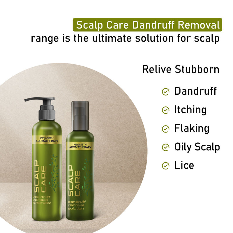 Scalp care Dandruff Removal Shampoo with Salicylic Acid, Tea Tree & Eucalyptus Oil –Reduces Dandruff & Flakes, Soothes Itchy scalp & Nourishes Hair, Shampoo, Keya Seth Aromatherapy