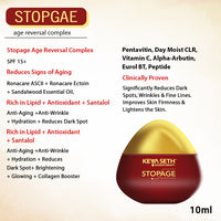 Stopage-Age Reversal Treatment - Reduces Signs of Aging & Control Wrinkles, Rejuvenating, Night Cream for Glowing & Youthful Skin with Goodness of Essential Oil - Keya Seth Aromatherapy
