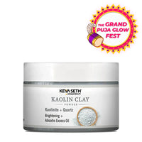 Kaolin Clay Powder Face Pack For Women & Men, Brightening + Absorbs Excess Oil - Keya Seth Aromatherapy