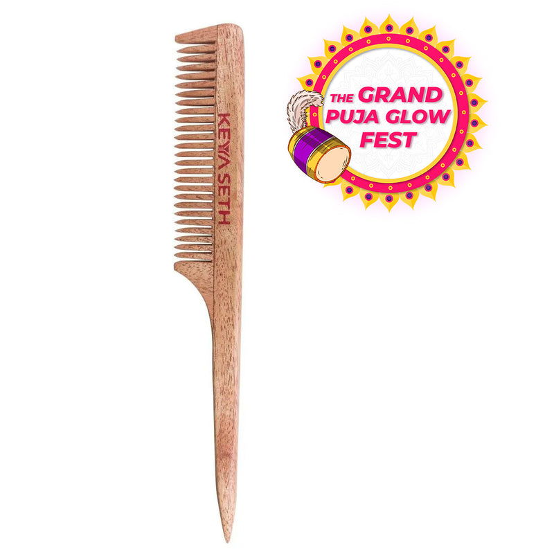 Neem wooden Tail Comb - Keya Seth Aromatherapy