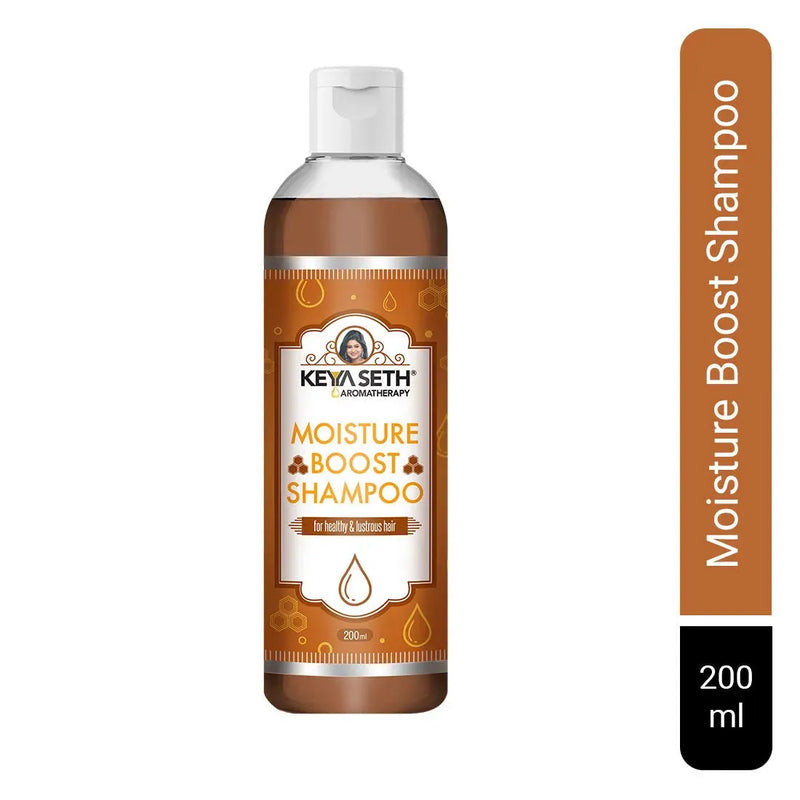 Moisture Boost Shampoo for Dry Dull Frizzy Hair- Makes Hair Shine, Soft, Smooth & Silky with Honey, Milk Protein, Pro -Vitamin B5 for Men & Women - Keya Seth Aromatherapy