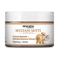 Multani Mitti Powder Face Pack for Women & Men Brightening + Glowing Skin - Keya Seth Aromatherapy