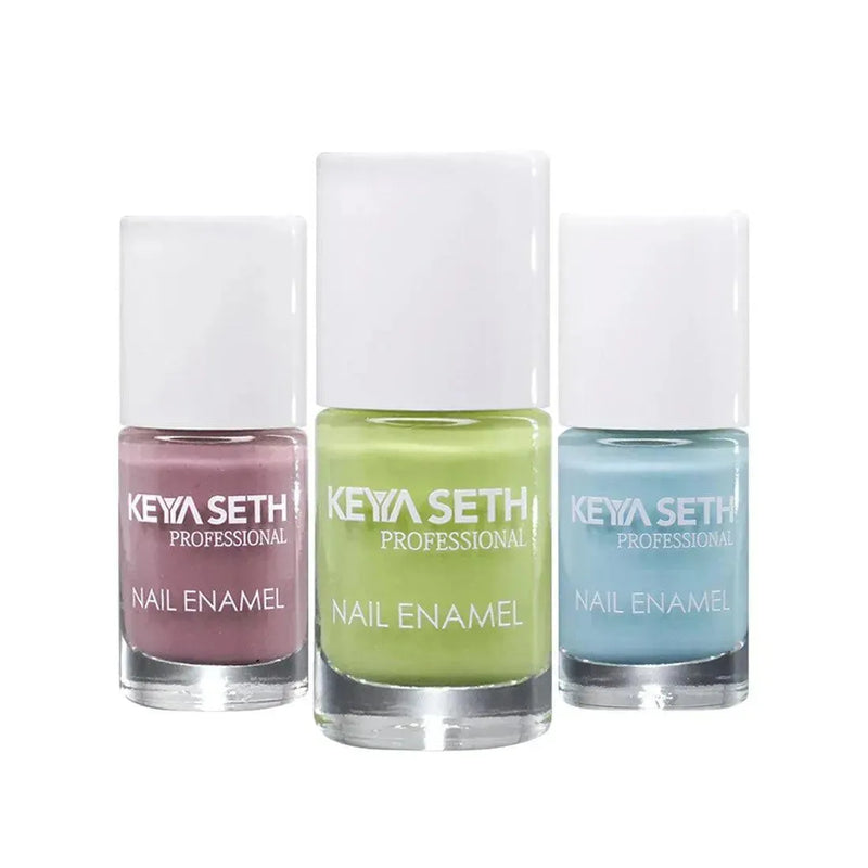 Café Nude + Mint Green + Aquatica Long Wear Nail Enamel Enriched with Vitamin E & Argan oil