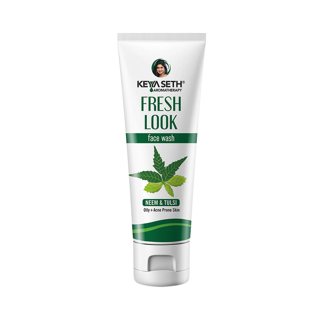Fresh Look Neem & Tulsi Face Wash, Mild Hydrating Moisturizing Foaming All Skin Types, Face wash, Facial Cleansers, Keya Seth Aromatherapy