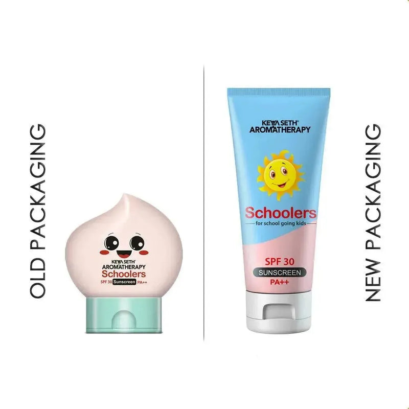 Schoolers Sunscreen SPF 30 PA++ for Kids Mineral Based Lotion -Paraben & Sulfate Free - Keya Seth Aromatherapy