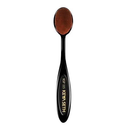 Oval Foundation Brush Super Densely Soft, Rounded Ultra-Fine Fibers for Streak-Free, Flawless Coverage & Even Application