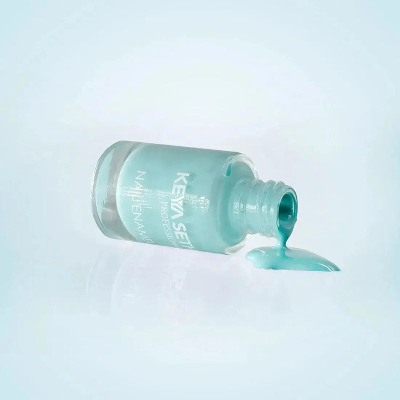 Aquatica + Mint Green + Soothing Pink Long Wear Nail Enamel Enriched with Vitamin E & Argan Oil - Keya Seth Aromatherapy