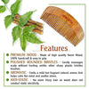 3-in-1 Neem Wooden Comb Small Size - Keya Seth Aromatherapy