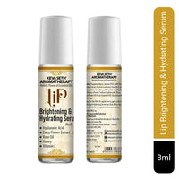 Lip Brightening & Hydrating Serum with Roll-On with Hyaluronic Acid, Rose Oil, Reduces Dark Patches, Pigmentation & Restore Natural Color for All 8ml - Keya Seth Aromatherapy