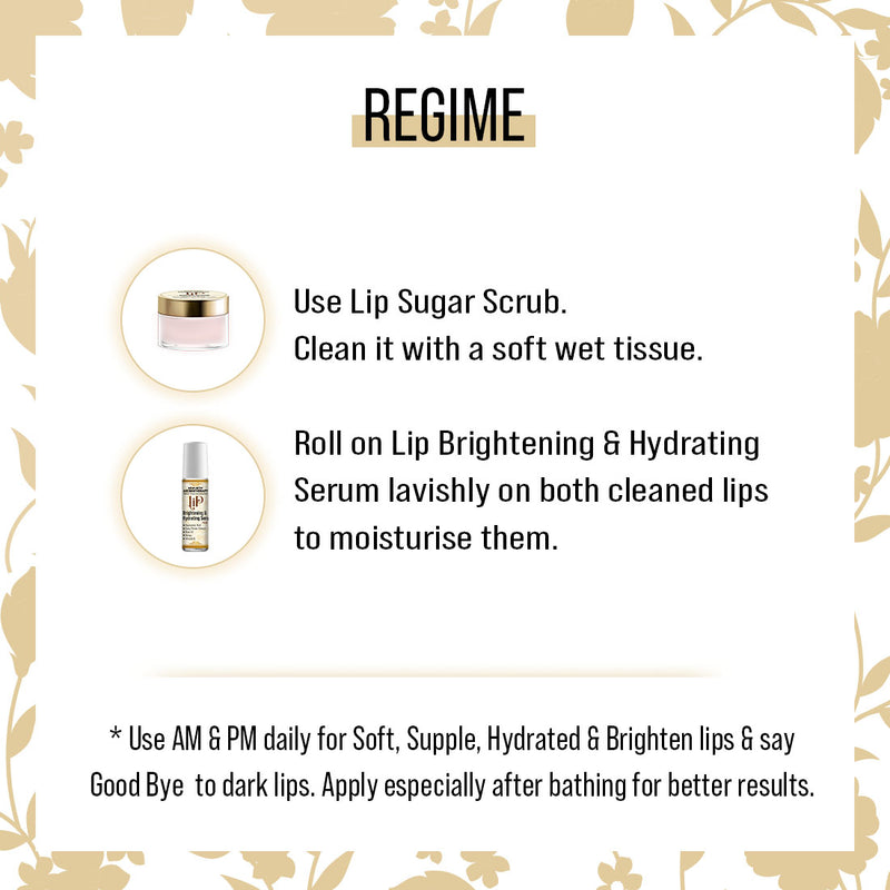 Lip Brightening & Hydrating Serum with Roll-On with Hyaluronic Acid, Rose Oil, Reduces Dark Patches, Pigmentation & Restore Natural Color for All 8ml
