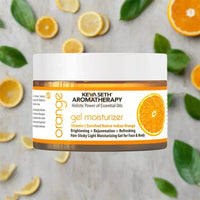 Orange Gel Vitamin C Enriched, Brightening, Rejuvenating, Refreshing, Soothing, Hydrating, Detox & Non-sticky Light Moisturizer 160gm - Keya Seth Aromatherapy