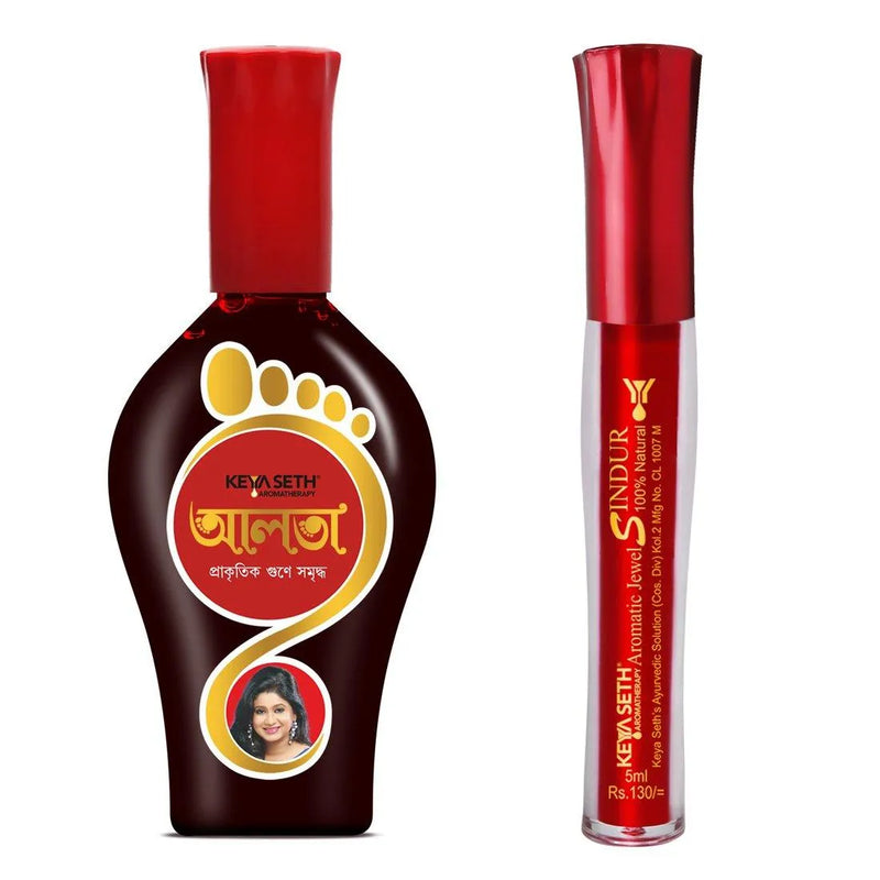 Aromatic Aalta 1Pcs + 100% Natural Aromatic Liquid Red Sindoor 1Pcs - Keya Seth Aromatherapy