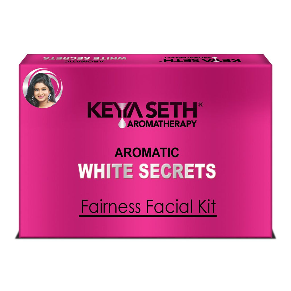 Aromatic White Secrets (Fairness Facial Kit) with pure Essential oils & fresh green herbs -Instant White, Bright, Shine & Youthful Glow Skin
