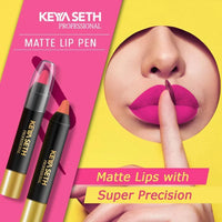 Bright Fuchsia Shade Matte Lip Pen - 02 - Keya Seth Aromatherapy