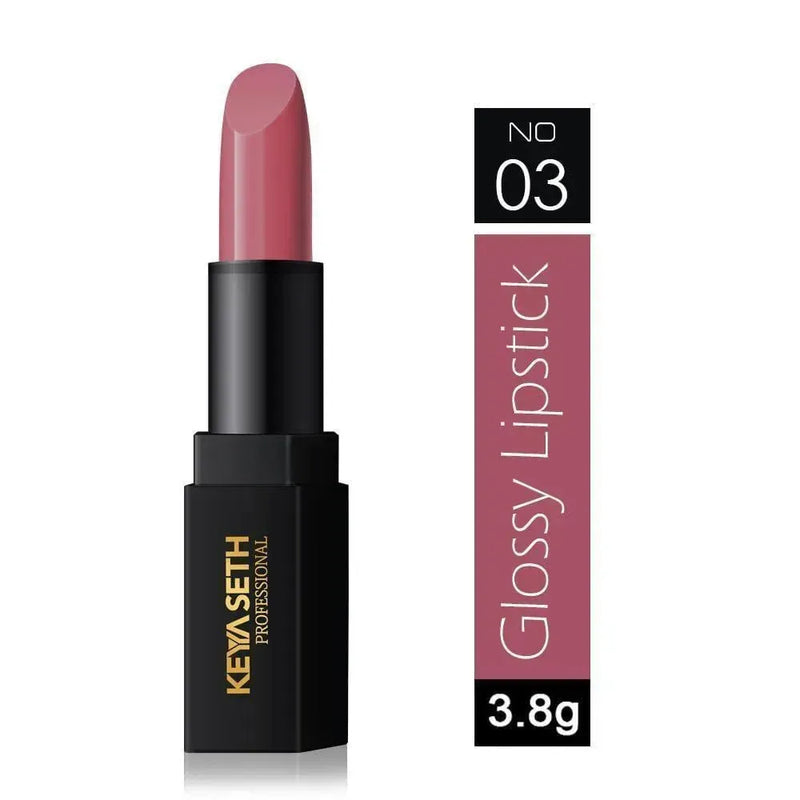 Dark Dusky Pink Shade Glossy Lipstick - 03 - Keya Seth Aromatherapy